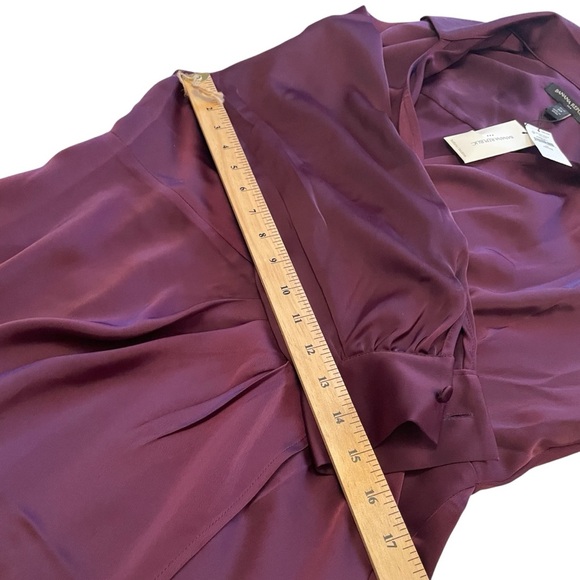 Banana Republic Wrap Dresss Elegant Purple Wrap Dress-Size 10-NWT - Picture 8 of 11